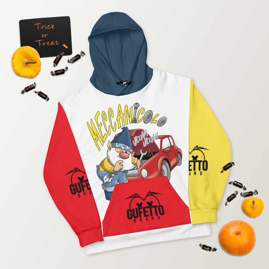 Felpa con cappuccio Uomo/Donna MECCANICOLO - Gufetto Brand 