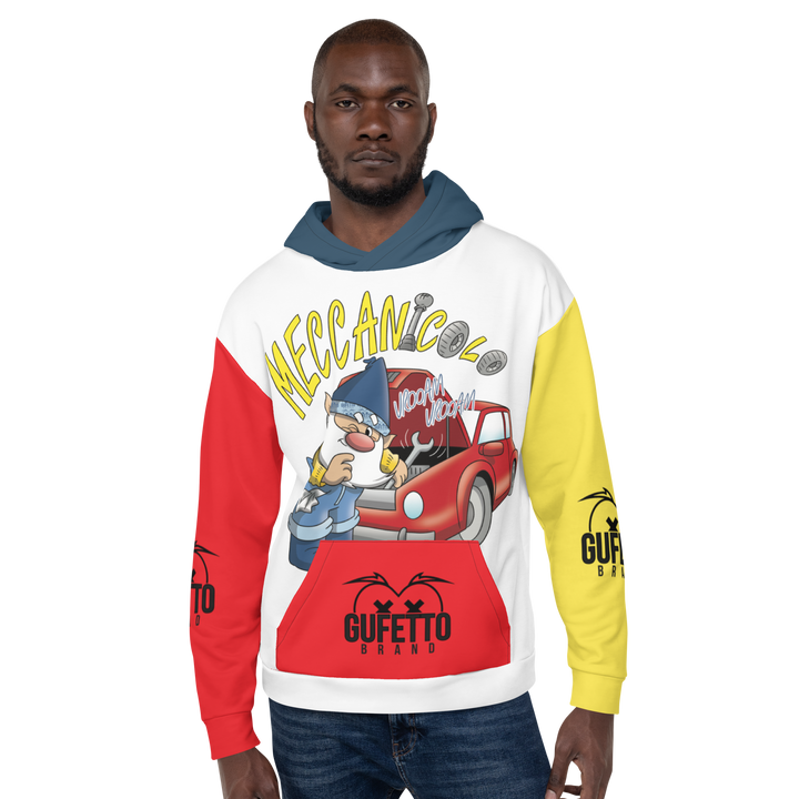 Felpa con cappuccio Uomo/Donna MECCANICOLO - Gufetto Brand 