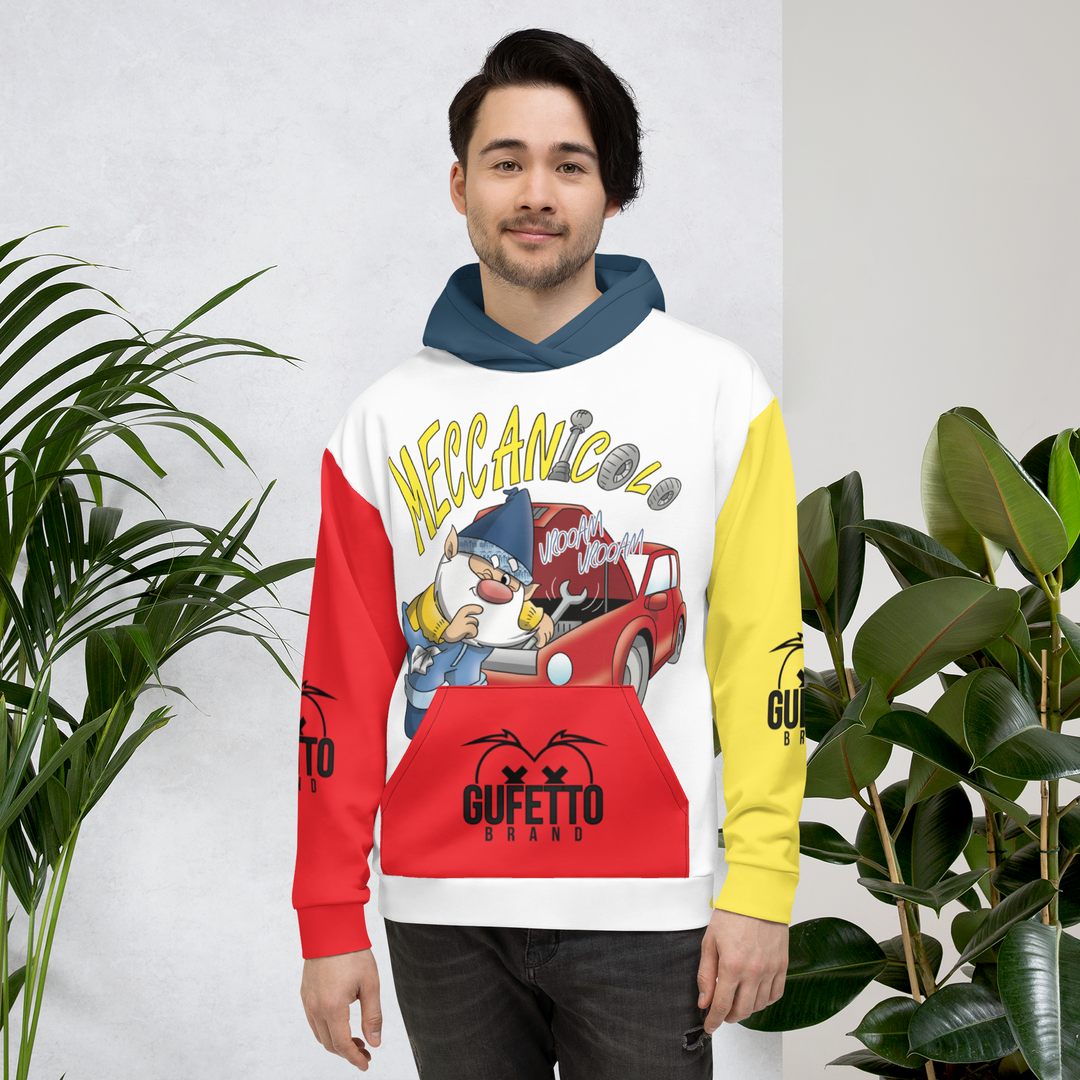 Felpa con cappuccio Uomo/Donna MECCANICOLO - Gufetto Brand 