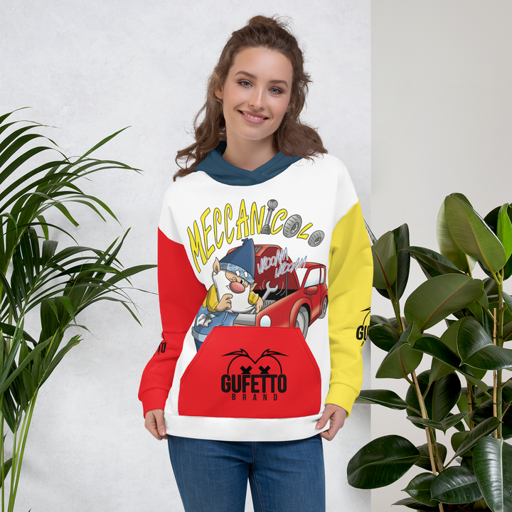 Felpa con cappuccio Uomo/Donna MECCANICOLO - Gufetto Brand 