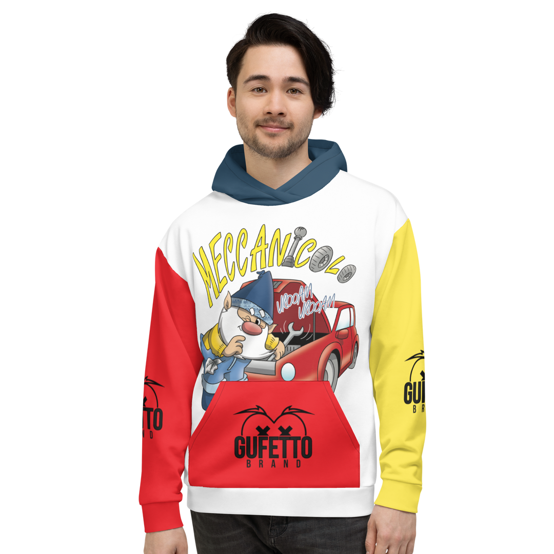 Felpa con cappuccio Uomo/Donna MECCANICOLO - Gufetto Brand 
