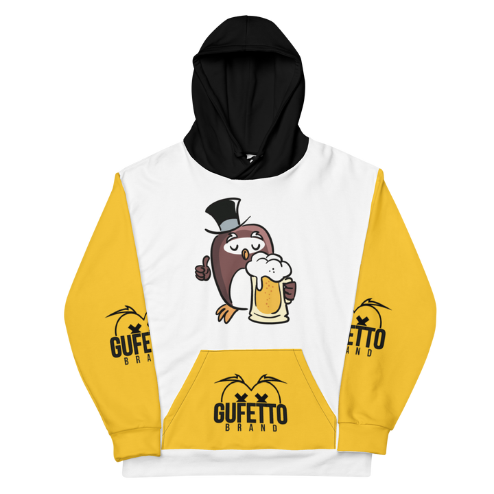 Felpa con cappuccio GUFETTO BIRRA - Gufetto Brand 