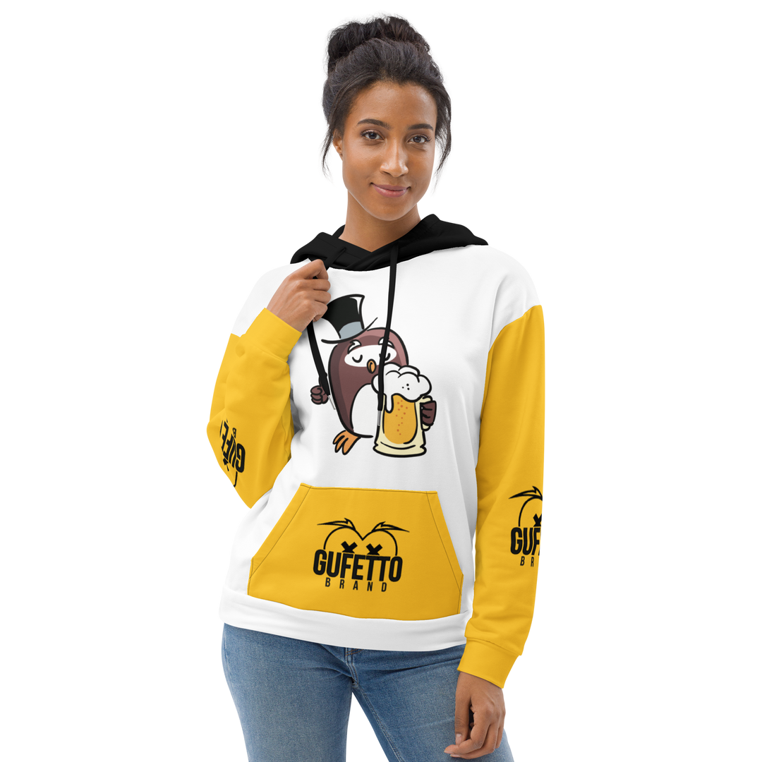 Felpa con cappuccio GUFETTO BIRRA - Gufetto Brand 