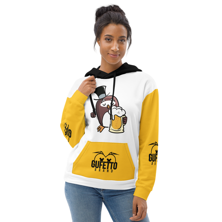 Felpa con cappuccio GUFETTO BIRRA - Gufetto Brand 