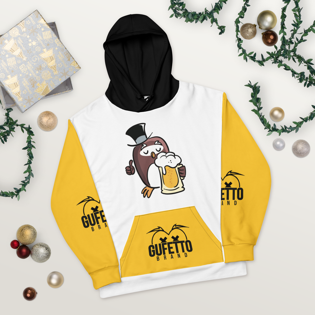 Felpa con cappuccio GUFETTO BIRRA - Gufetto Brand 