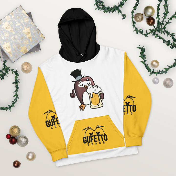 Felpa con cappuccio GUFETTO BIRRA - Gufetto Brand 
