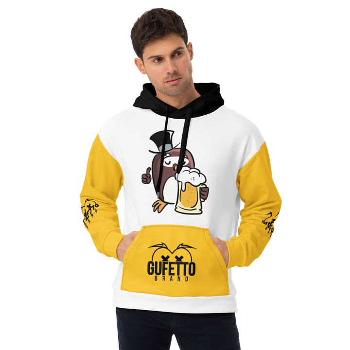 Felpa con cappuccio GUFETTO BIRRA - Gufetto Brand 
