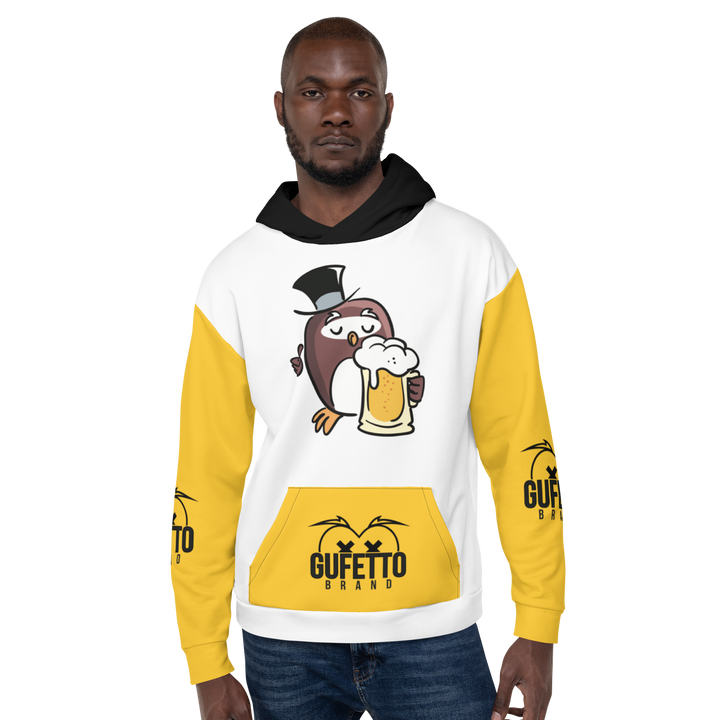 Felpa con cappuccio GUFETTO BIRRA - Gufetto Brand 