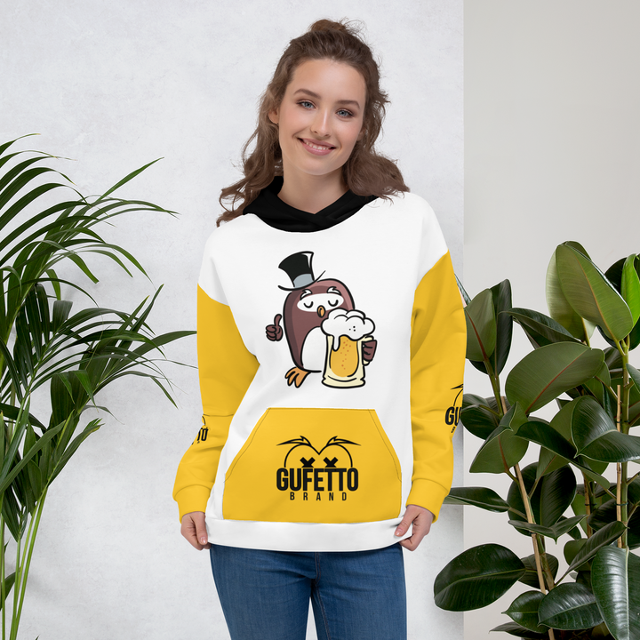 Felpa con cappuccio GUFETTO BIRRA - Gufetto Brand 