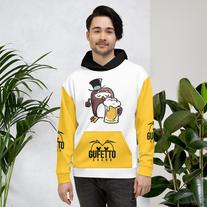 Felpa con cappuccio GUFETTO BIRRA - Gufetto Brand 