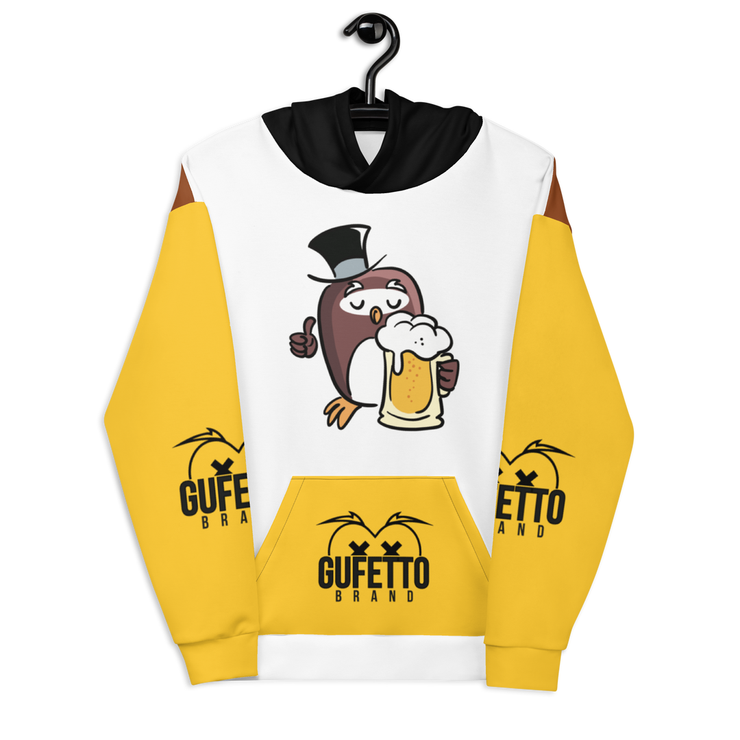 Felpa con cappuccio GUFETTO BIRRA - Gufetto Brand 