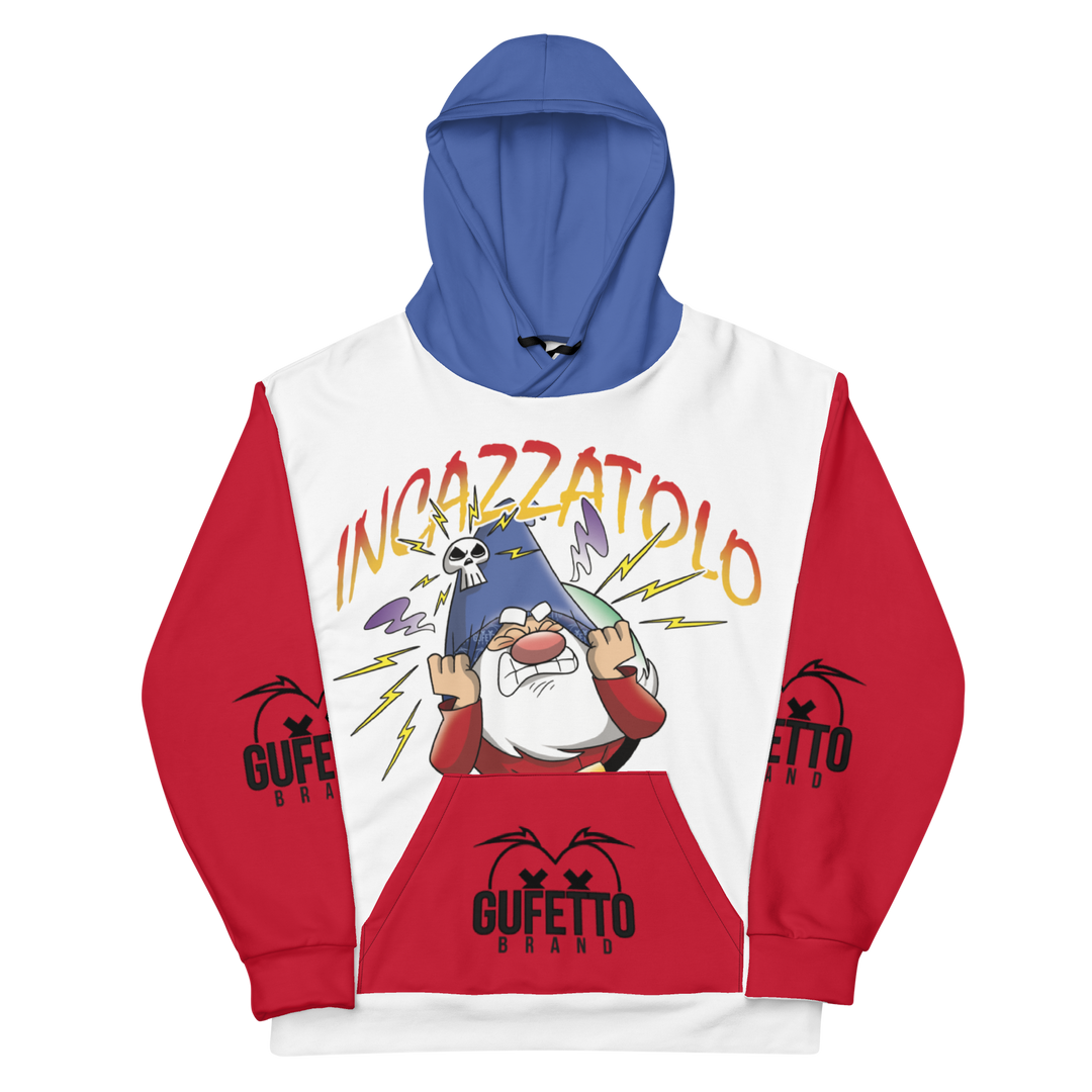Felpa con cappuccio Uomo/Donna INCAZZATOLO - Gufetto Brand 