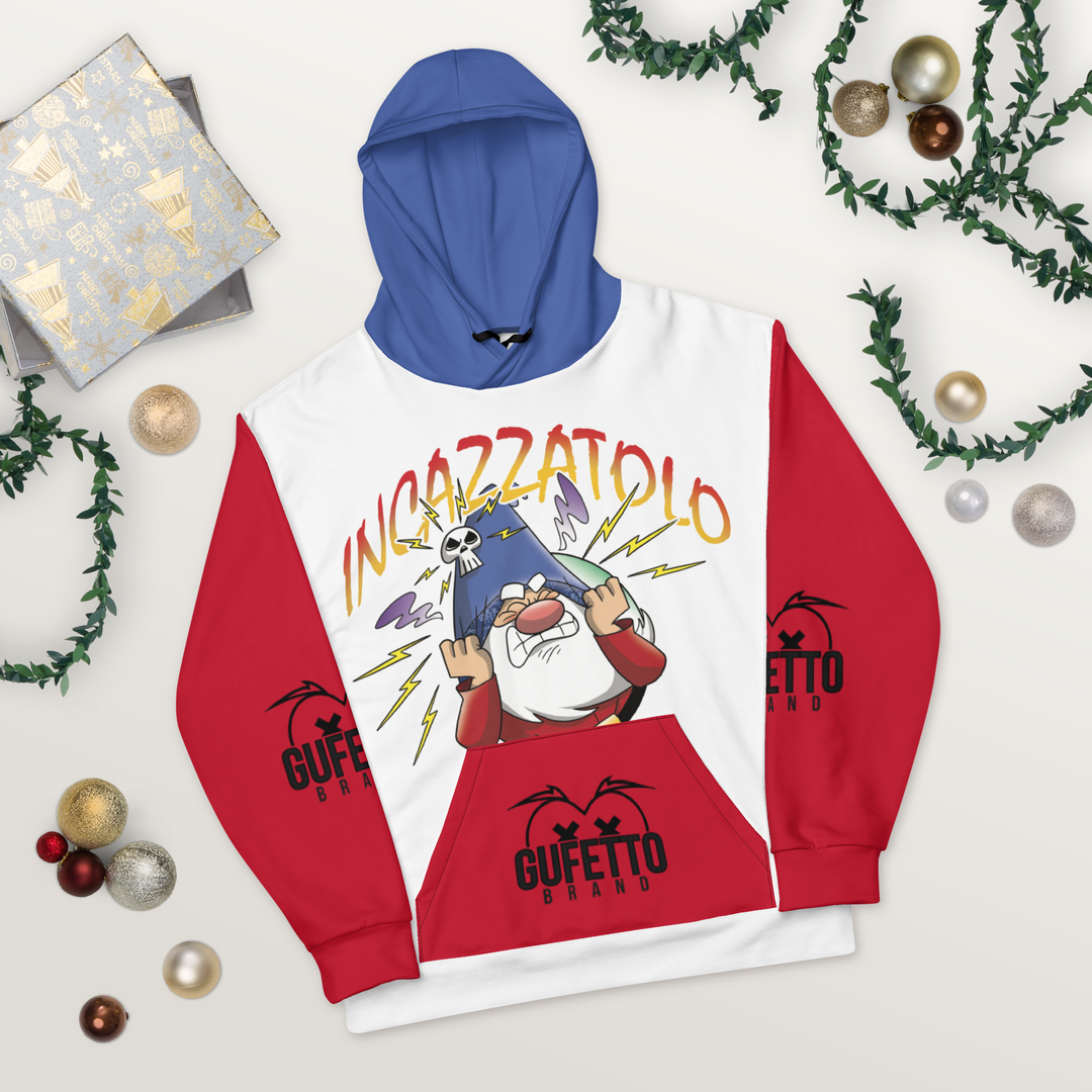 Felpa con cappuccio Uomo/Donna INCAZZATOLO - Gufetto Brand 