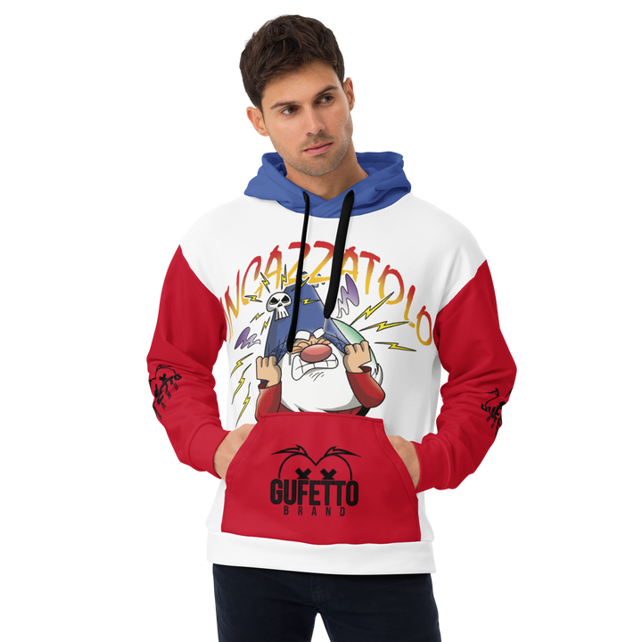 Felpa con cappuccio Uomo/Donna INCAZZATOLO - Gufetto Brand 