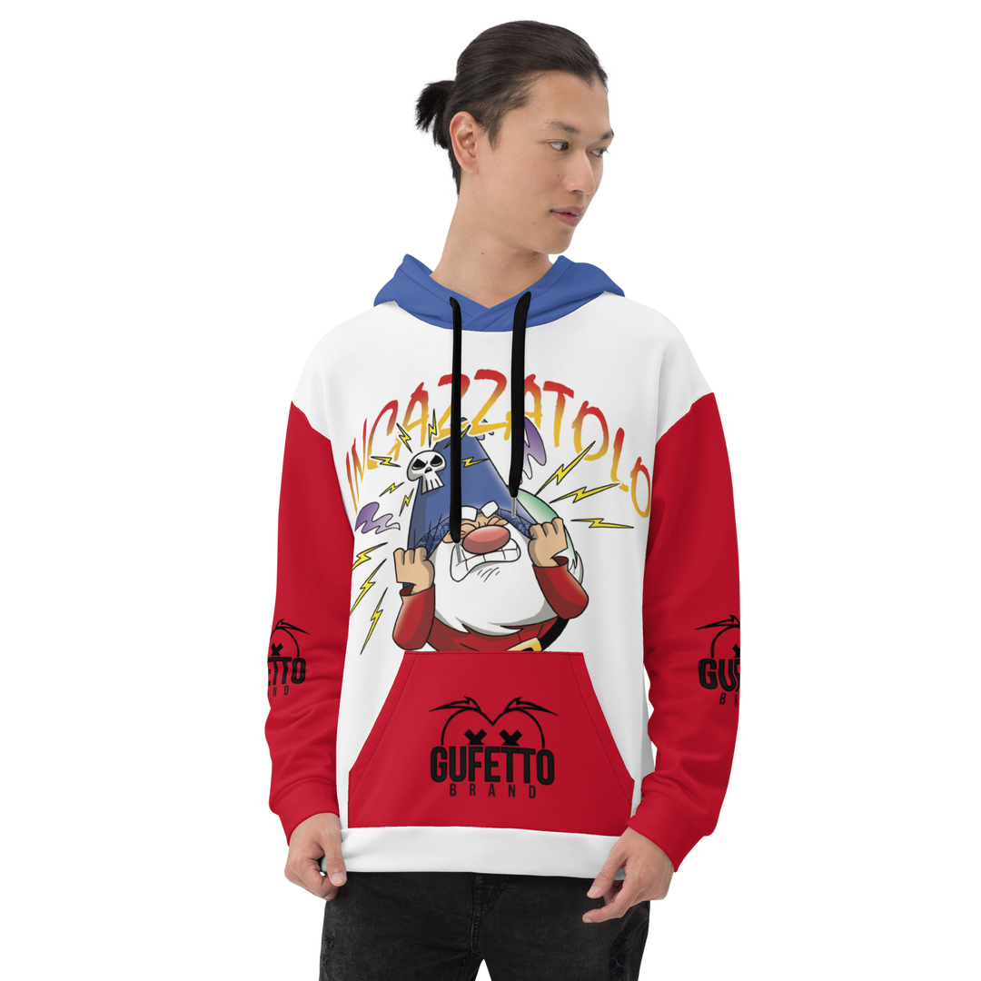 Felpa con cappuccio Uomo/Donna INCAZZATOLO - Gufetto Brand 
