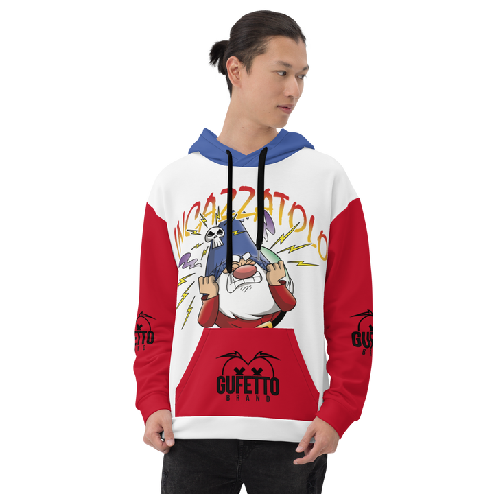 Felpa con cappuccio Uomo/Donna INCAZZATOLO - Gufetto Brand 