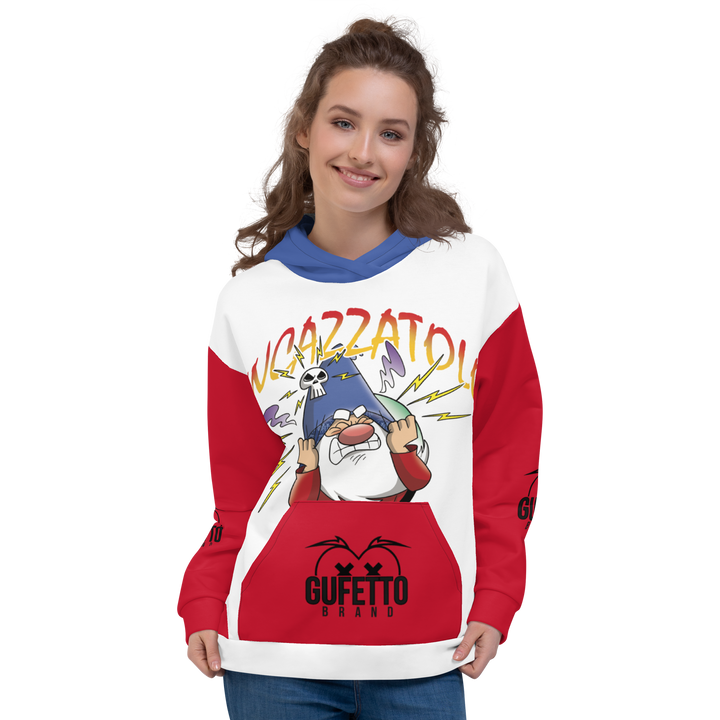 Felpa con cappuccio Uomo/Donna INCAZZATOLO - Gufetto Brand 