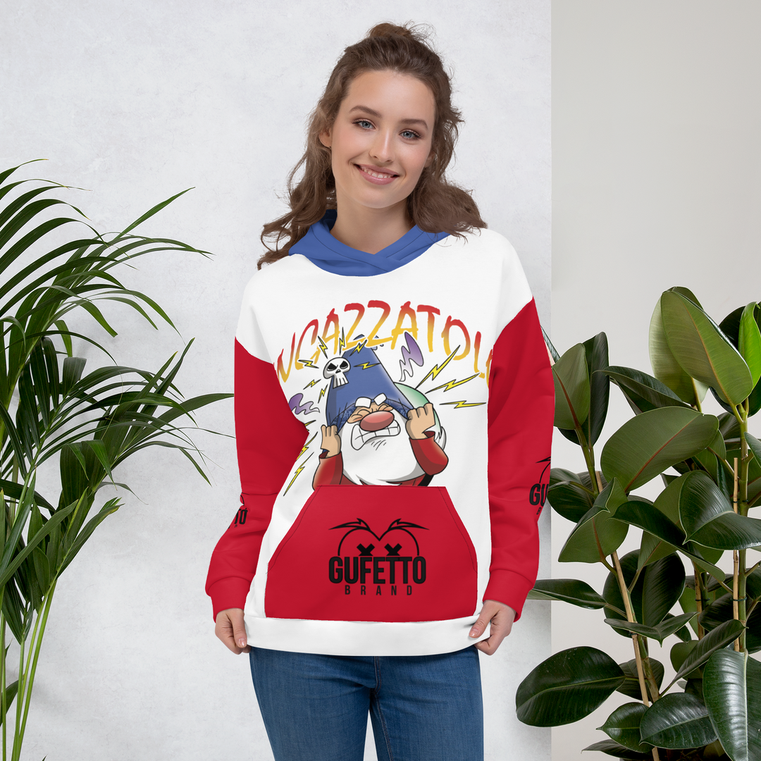 Felpa con cappuccio Uomo/Donna INCAZZATOLO - Gufetto Brand 
