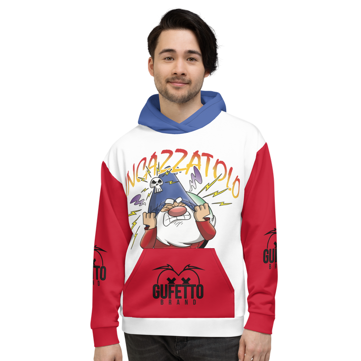 Felpa con cappuccio Uomo/Donna INCAZZATOLO - Gufetto Brand 