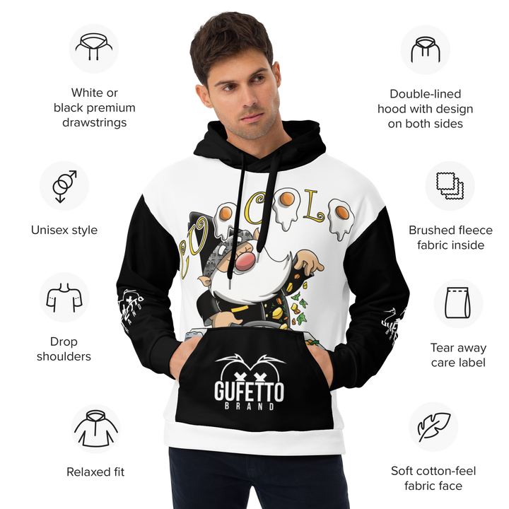 Felpa con cappuccio Uomo/Donna CUOCOLO - Gufetto Brand 