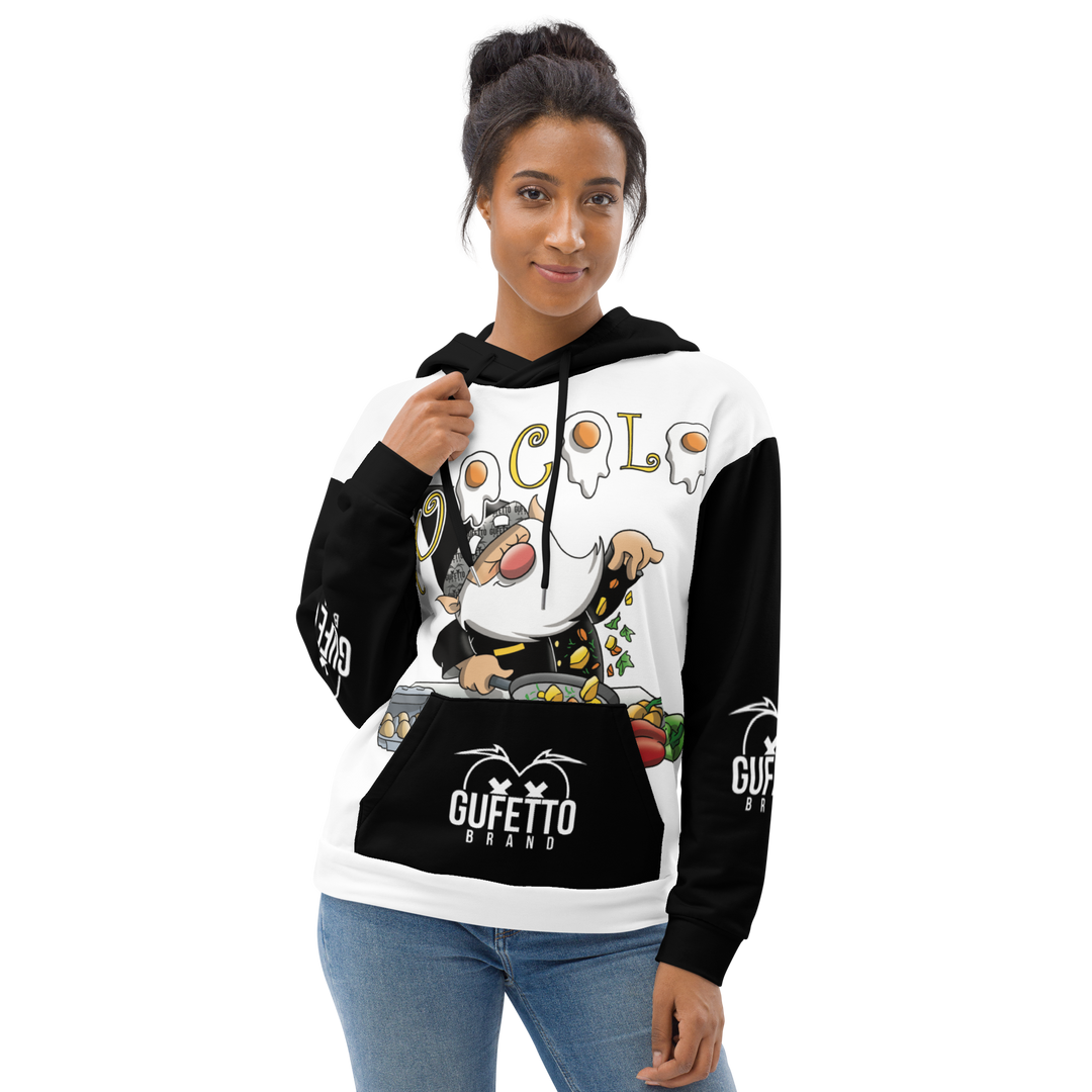 Felpa con cappuccio Uomo/Donna CUOCOLO - Gufetto Brand 