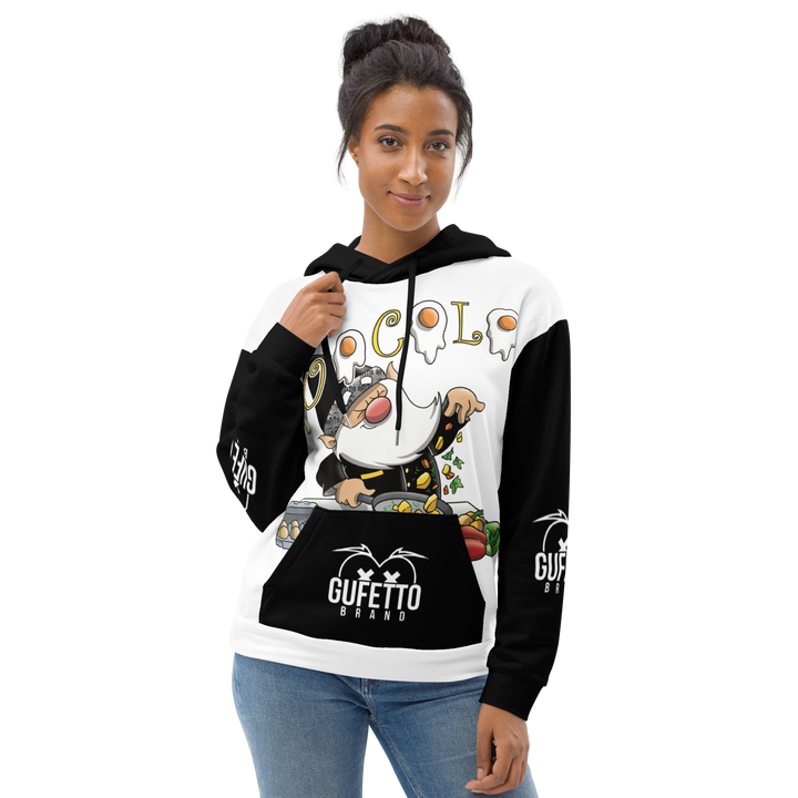 Felpa con cappuccio Uomo/Donna CUOCOLO - Gufetto Brand 