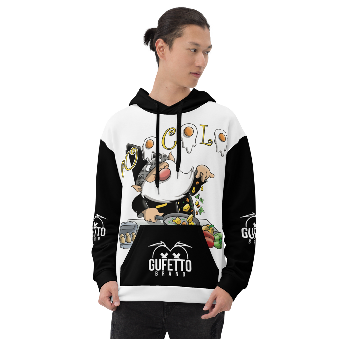 Felpa con cappuccio Uomo/Donna CUOCOLO - Gufetto Brand 