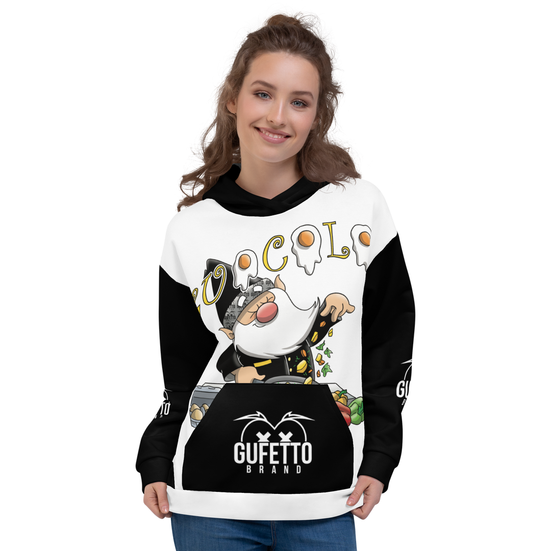Felpa con cappuccio Uomo/Donna CUOCOLO - Gufetto Brand 