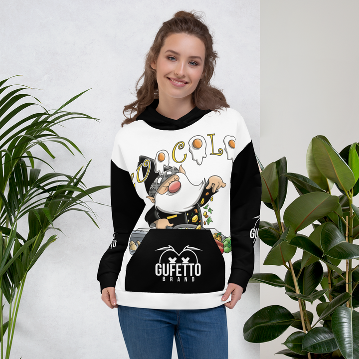 Felpa con cappuccio Uomo/Donna CUOCOLO - Gufetto Brand 