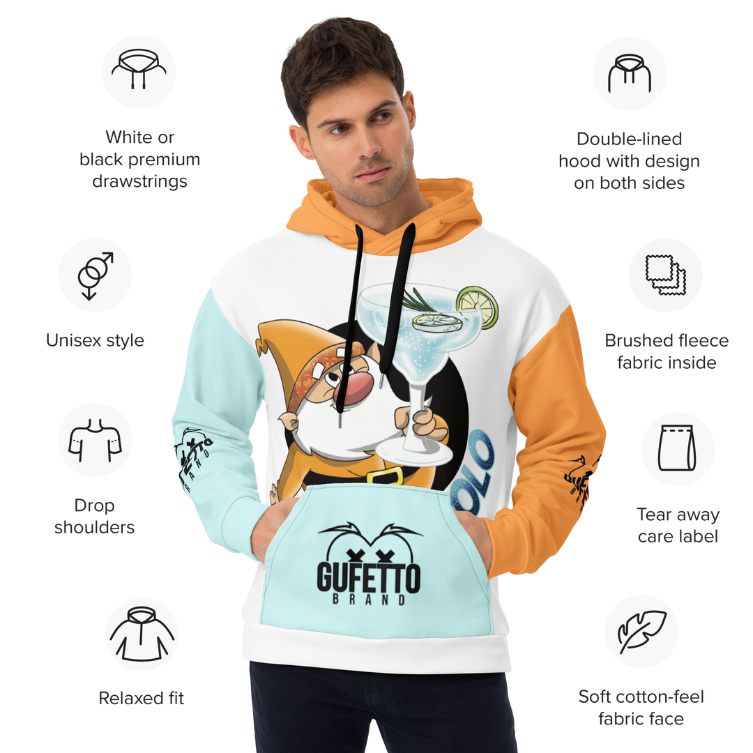 Felpa con cappuccio Uomo/Donna GINTONICOLO - Gufetto Brand 