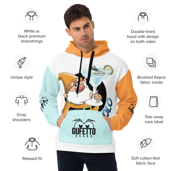 Felpa con cappuccio Uomo/Donna GINTONICOLO - Gufetto Brand 