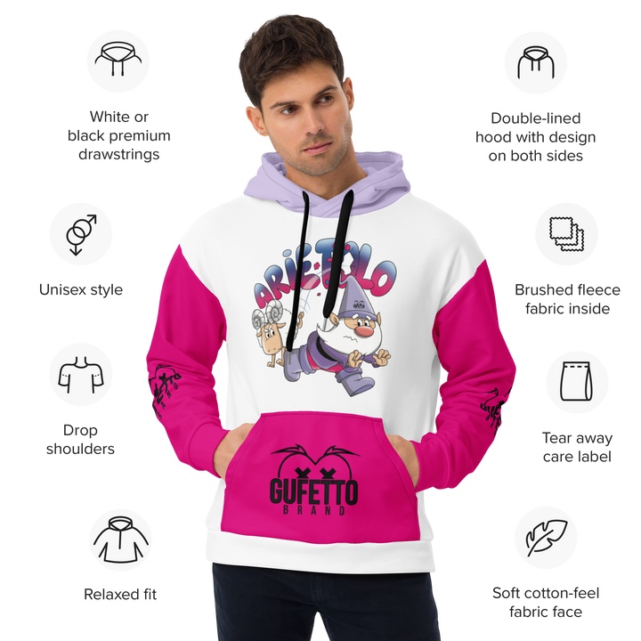 Felpa con cappuccio Uomo/Donna ARIETOLO - Gufetto Brand 