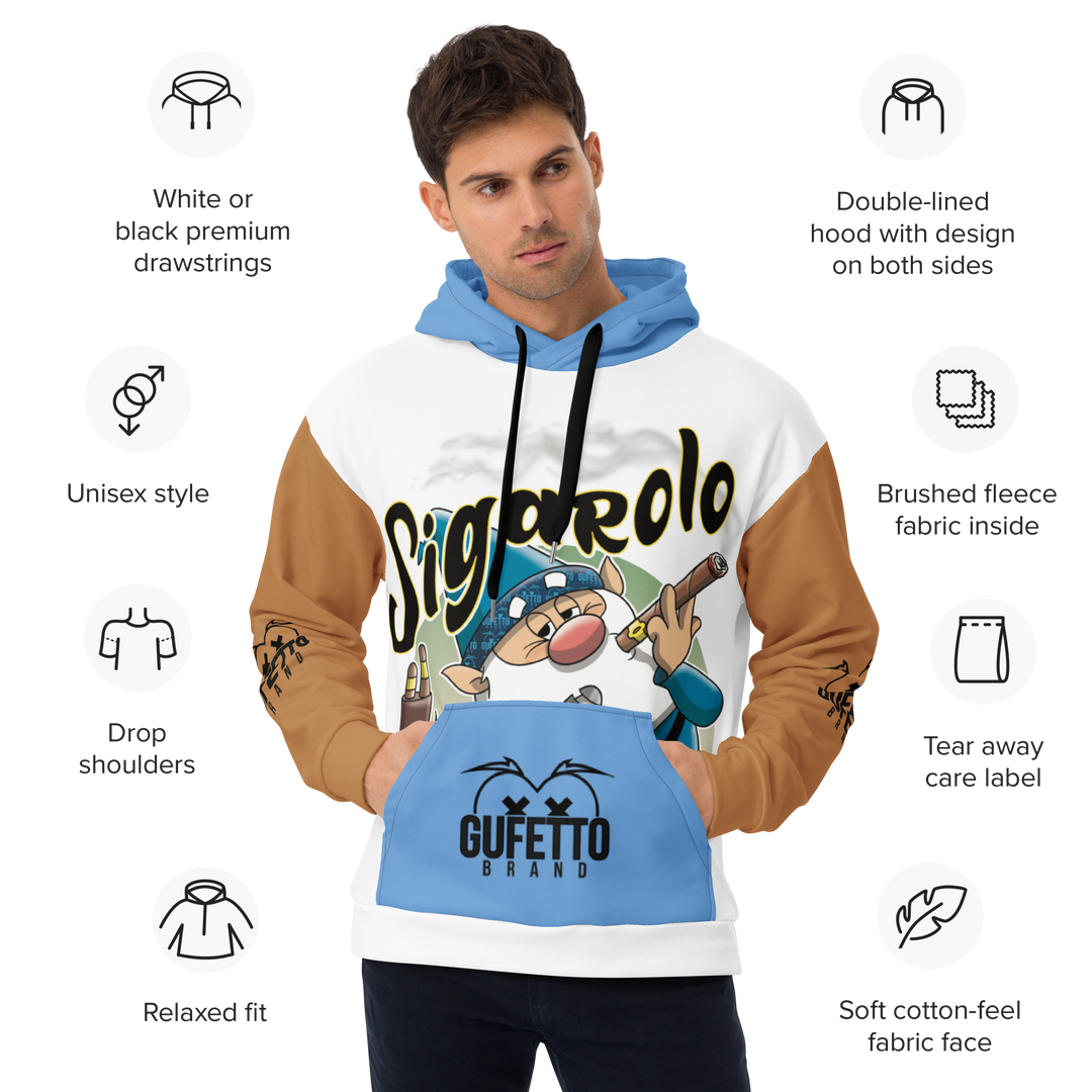 Felpa con cappuccio Uomo/Donna SIGAROLO - Gufetto Brand 