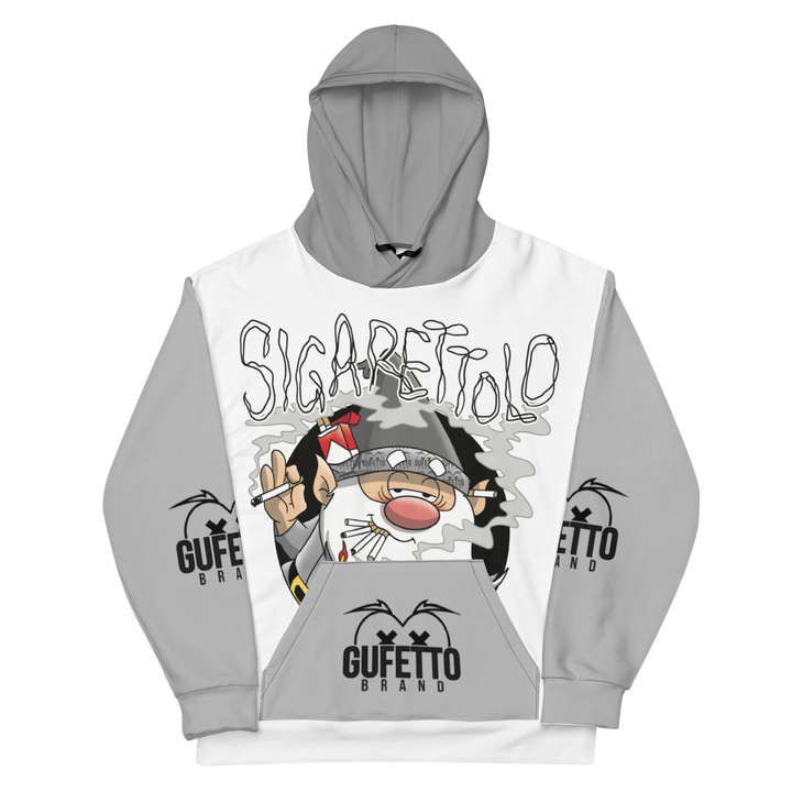 Felpa con cappuccio Uomo/Donna SIGARETTOLO - Gufetto Brand 