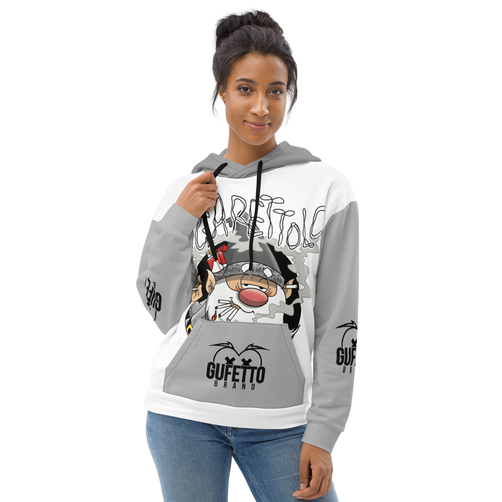 Felpa con cappuccio Uomo/Donna SIGARETTOLO - Gufetto Brand 