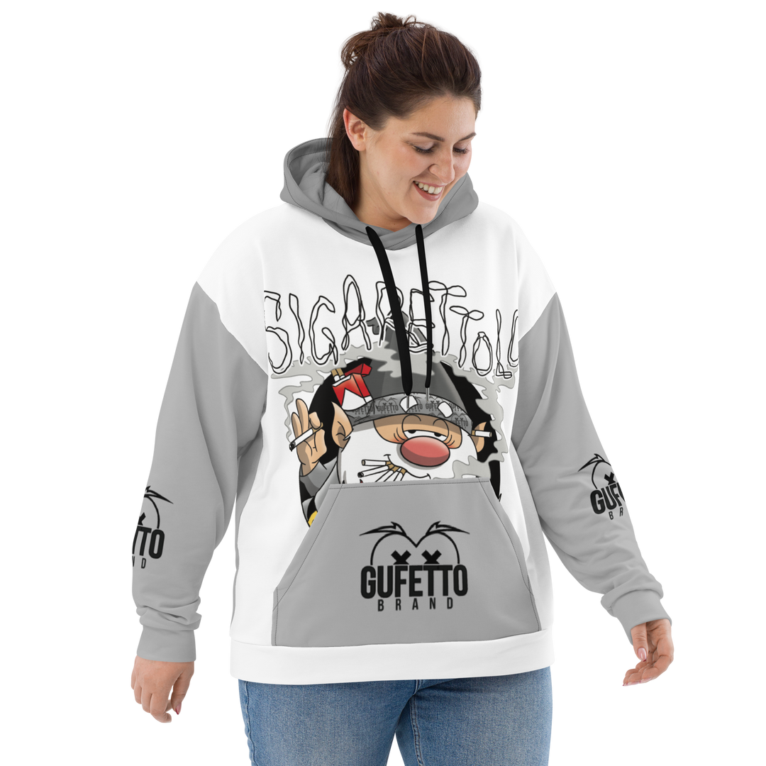 Felpa con cappuccio Uomo/Donna SIGARETTOLO - Gufetto Brand 