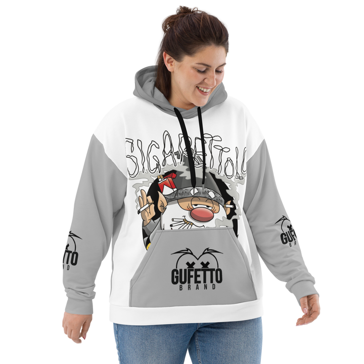 Felpa con cappuccio Uomo/Donna SIGARETTOLO - Gufetto Brand 