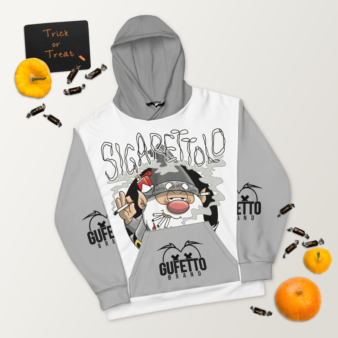 Felpa con cappuccio Uomo/Donna SIGARETTOLO - Gufetto Brand 