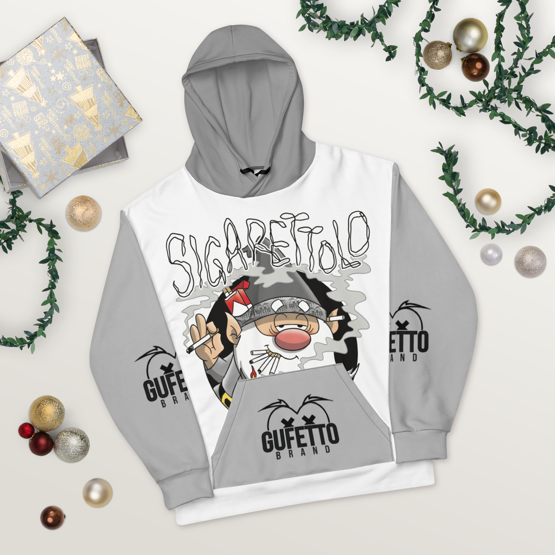Felpa con cappuccio Uomo/Donna SIGARETTOLO - Gufetto Brand 