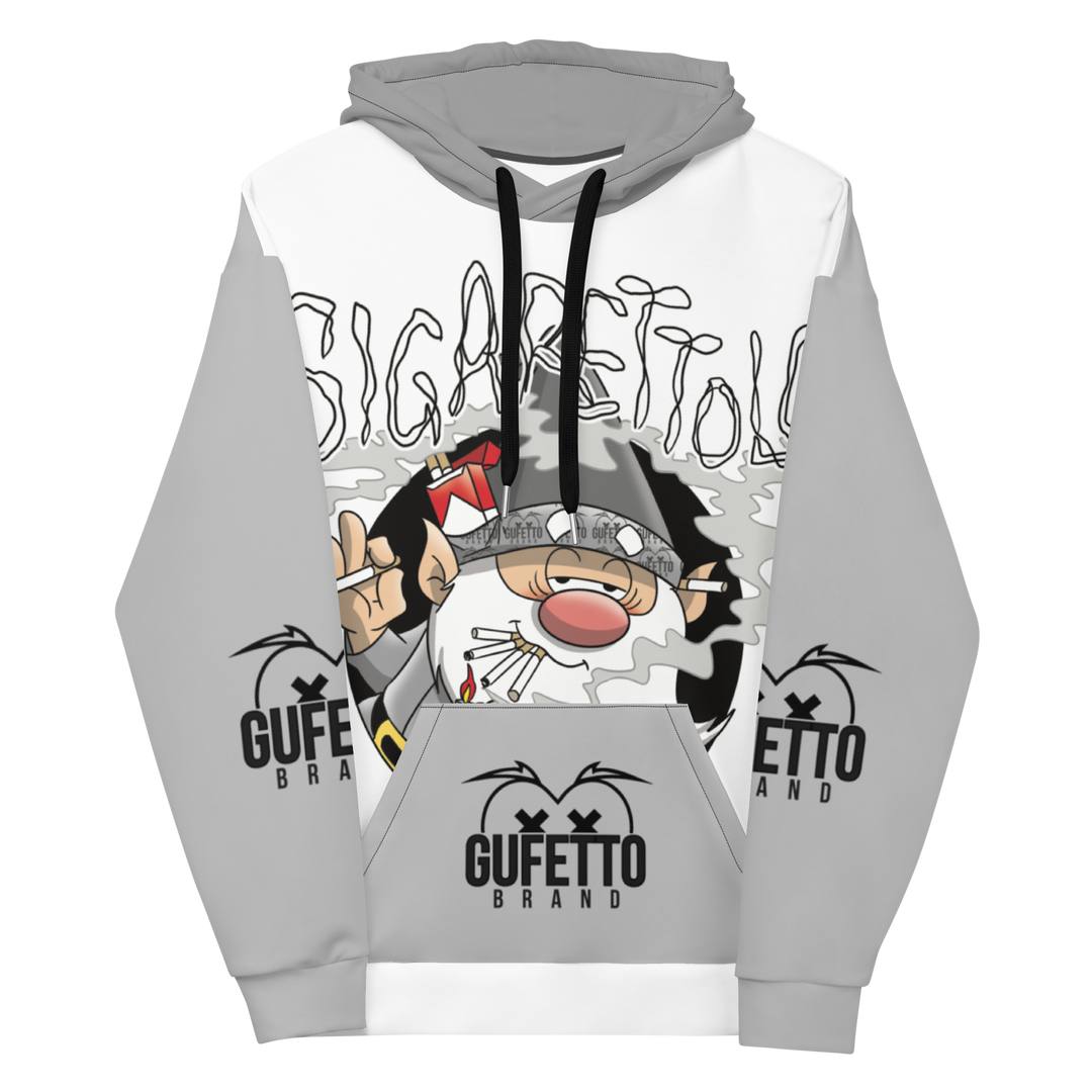 Felpa con cappuccio Uomo/Donna SIGARETTOLO - Gufetto Brand 