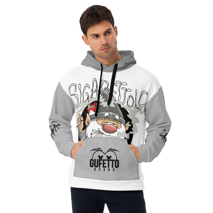 Felpa con cappuccio Uomo/Donna SIGARETTOLO - Gufetto Brand 