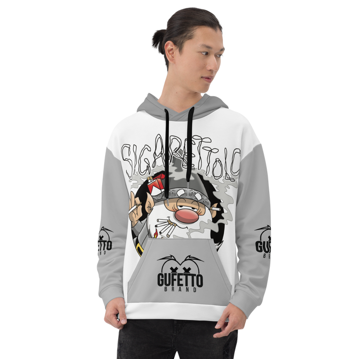 Felpa con cappuccio Uomo/Donna SIGARETTOLO - Gufetto Brand 
