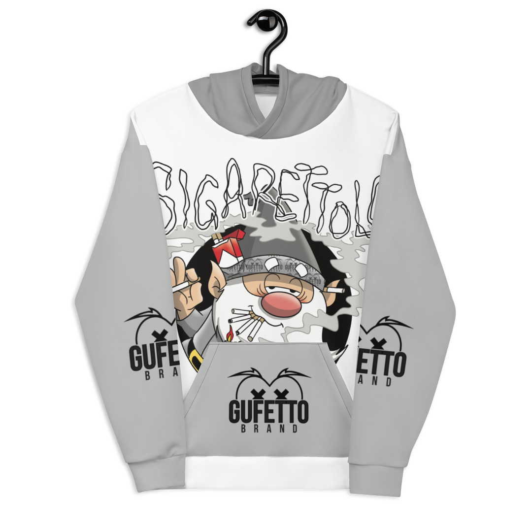 Felpa con cappuccio Uomo/Donna SIGARETTOLO - Gufetto Brand 