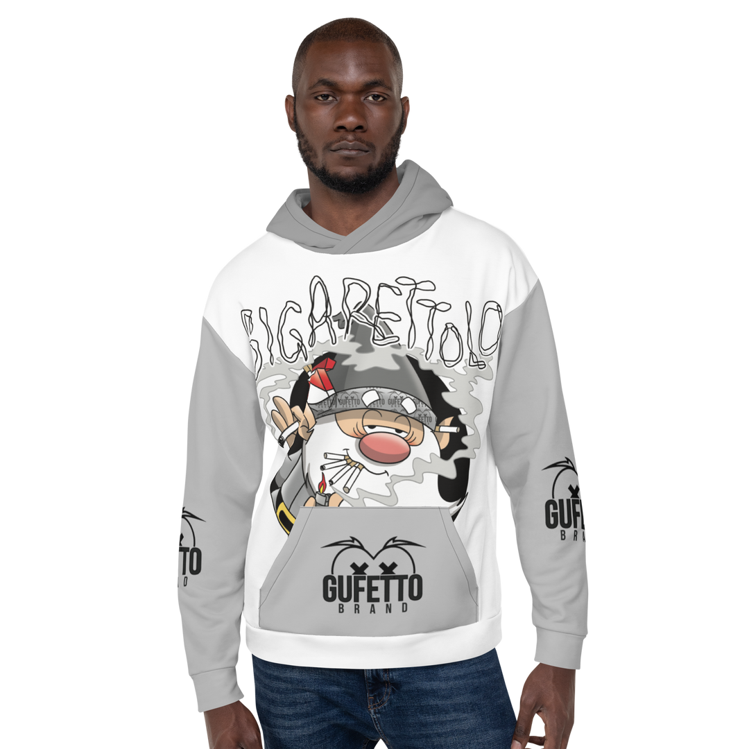 Felpa con cappuccio Uomo/Donna SIGARETTOLO - Gufetto Brand 