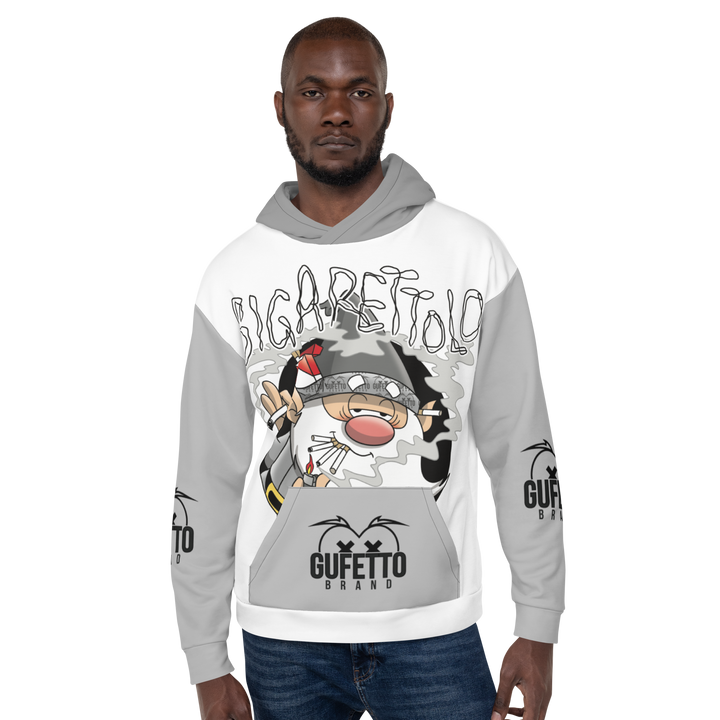 Felpa con cappuccio Uomo/Donna SIGARETTOLO - Gufetto Brand 