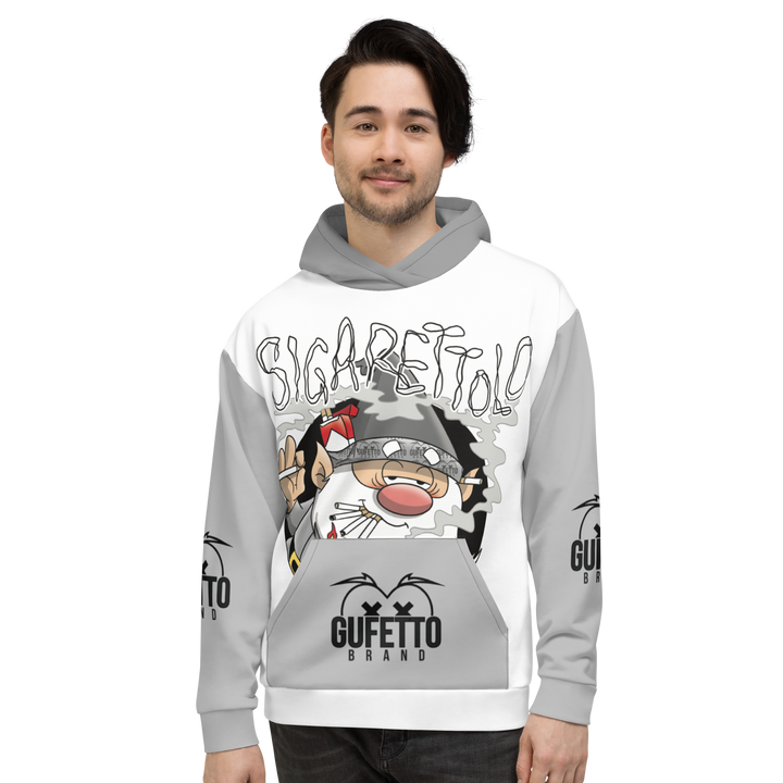 Felpa con cappuccio Uomo/Donna SIGARETTOLO - Gufetto Brand 