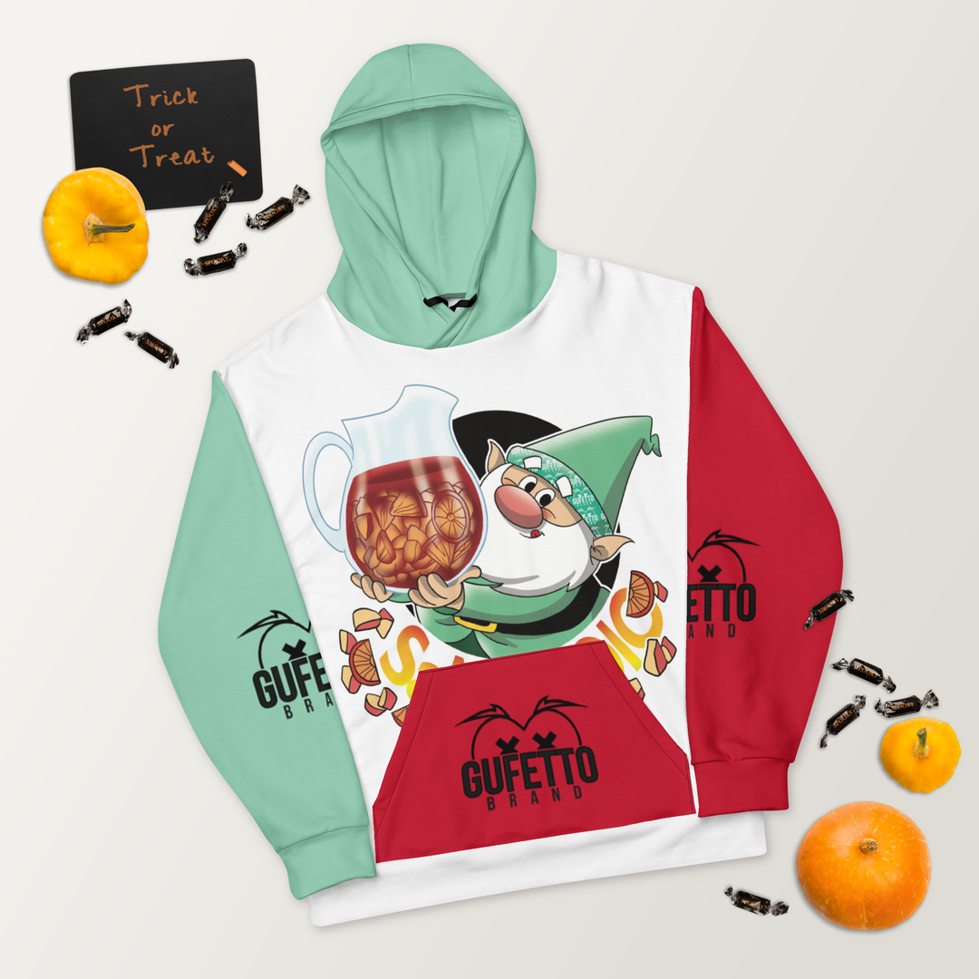 Felpa con cappuccio Uomo/Donna SANGRIOLO - Gufetto Brand 