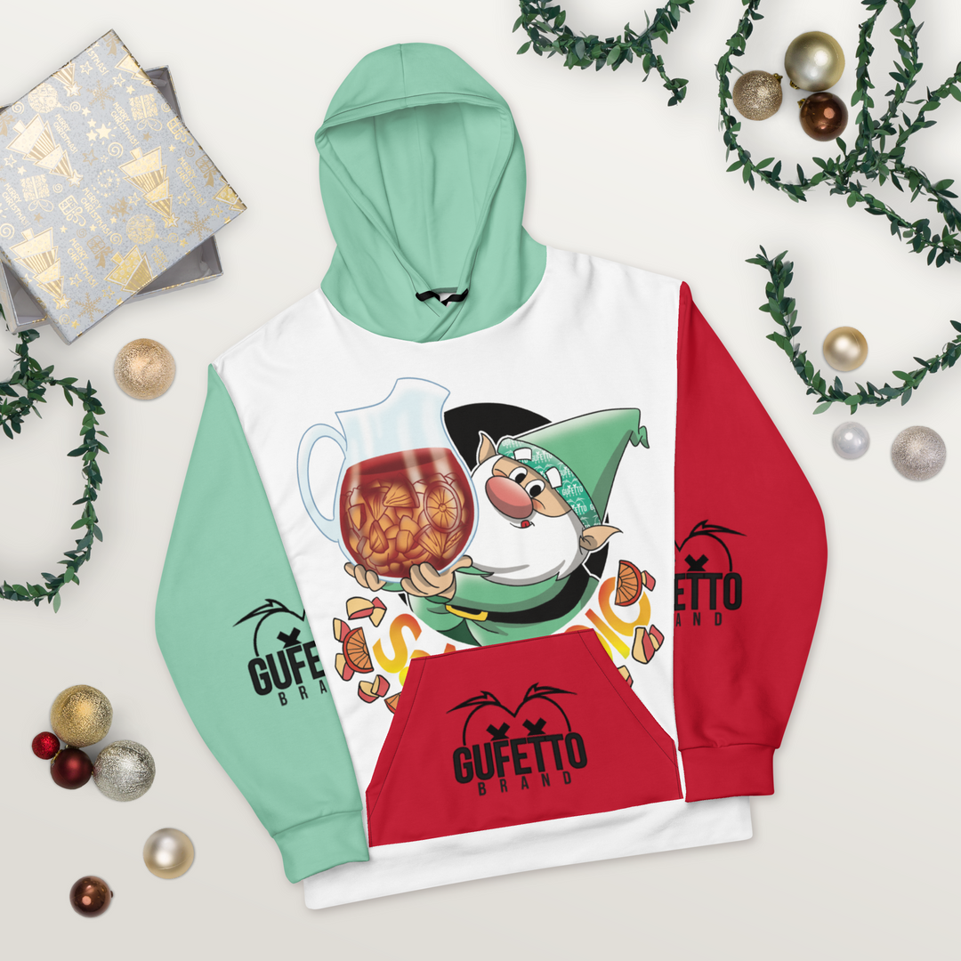 Felpa con cappuccio Uomo/Donna SANGRIOLO - Gufetto Brand 