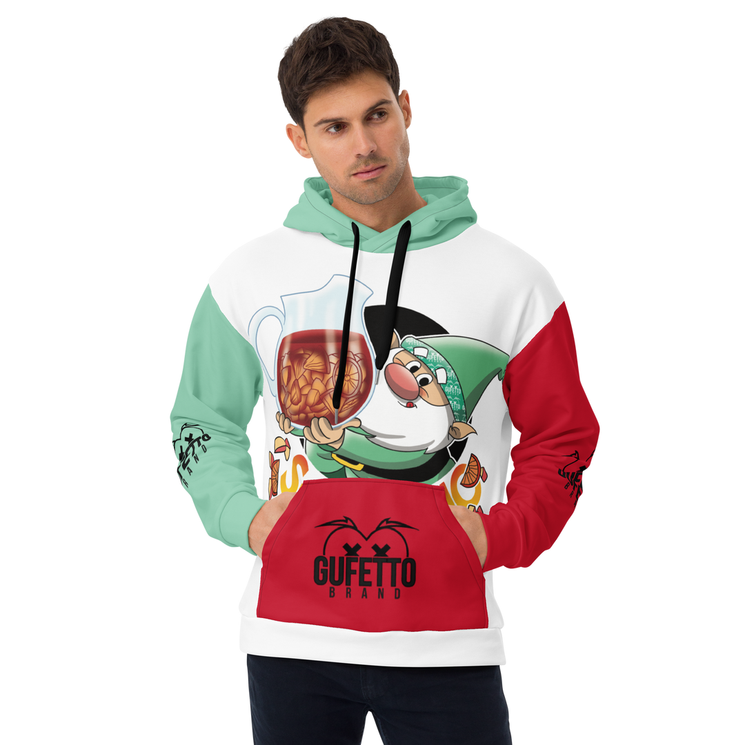 Felpa con cappuccio Uomo/Donna SANGRIOLO - Gufetto Brand 