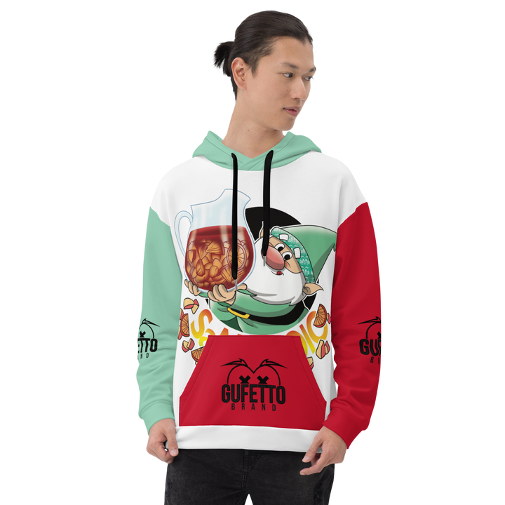 Felpa con cappuccio Uomo/Donna SANGRIOLO - Gufetto Brand 